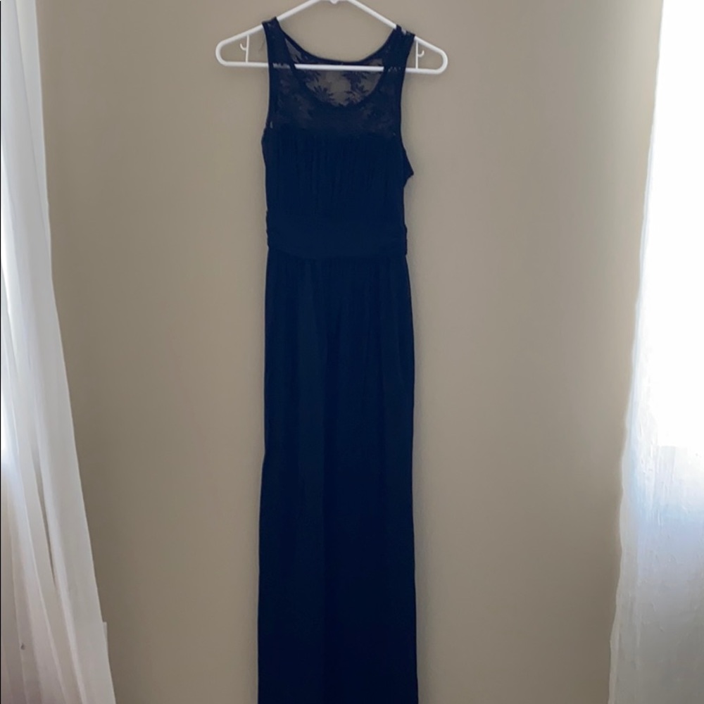 Stitch Fix long Black lace dress